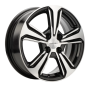 Легковой диск Khomen Wheels KHW1502 6x15 4x100 ET50 60,1 Black-FP